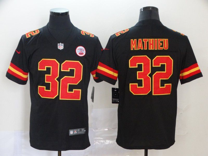 Men Kansas City Chiefs 32 Mathieu Black Nike Vapor Untouchable Limited NFL Jersey